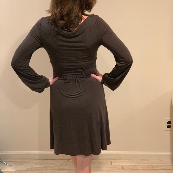 BCBG MaxAzria Chocolate Brown Flowy Dress - Picture 7 of 7